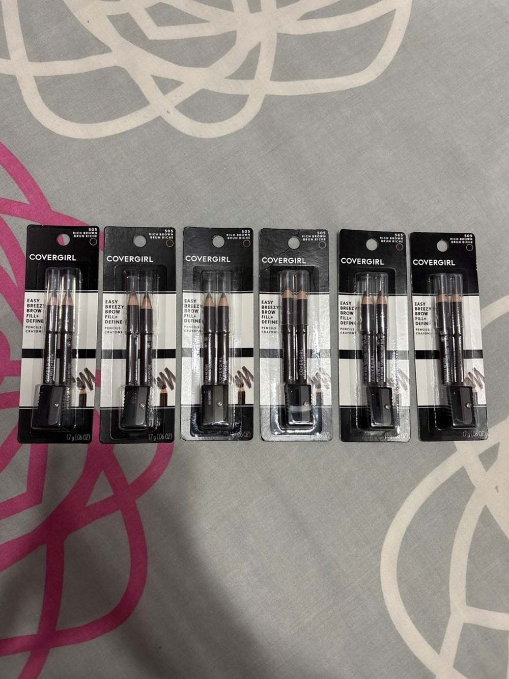 6 Count of Covergirl Eyebrow Pencils
